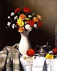 Kirk Richards Canvas Paintings - Mixed Bouquet